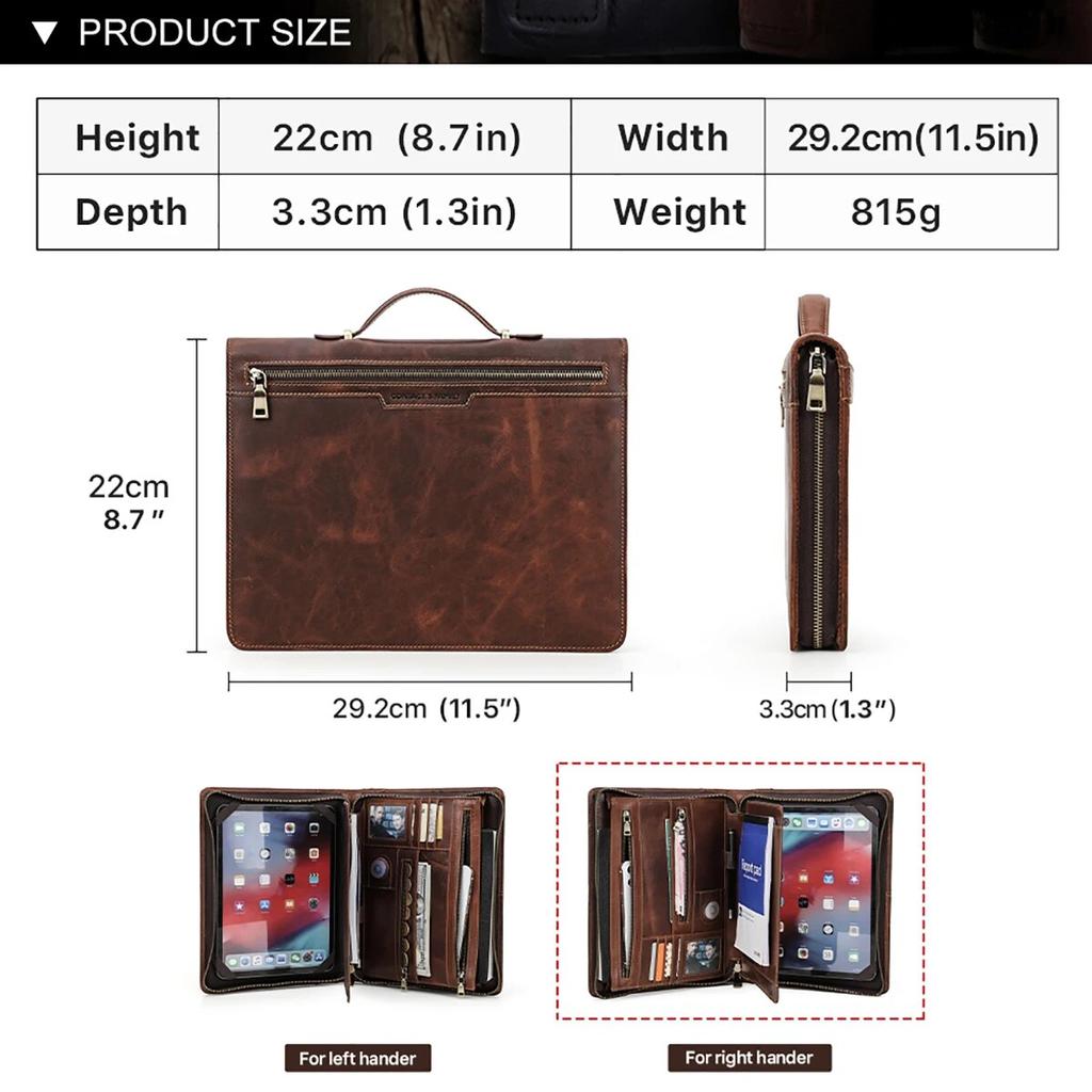 Кожаный портфель для iPad Air 5 10,9 2022 Air 4 Air 3 iPad Pro 11 2021 чехол 7-го, 8-го, 9-го поколения 10,2