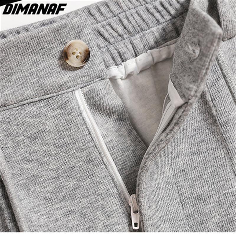 Dimanaf 2024 Большие размеры Длинные брюки Женские эластичные свободные однотонные хлопковые свободные повседневные женские базовые брюки