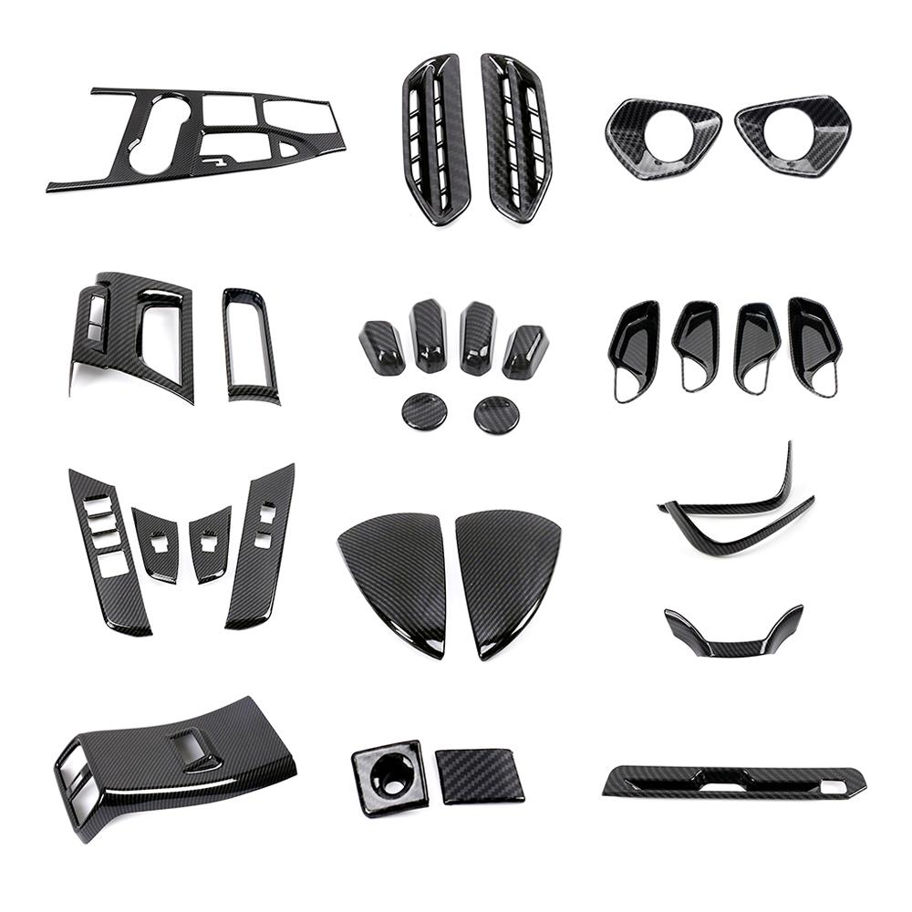 Для Lexus UX UX200 UX250 2018-2022 Цвет углеродного волокна Интерьер Центральный блок управления Модификация Рамка Крышка Отделка Внешний стиль