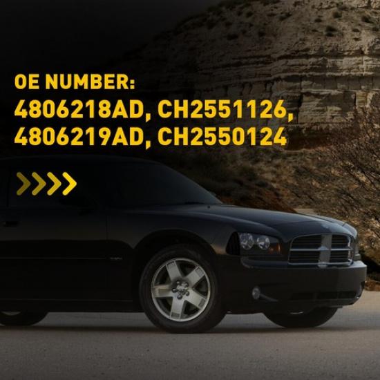 Smoked Turning Signal Lamps Corner Lights Left+Right For 2006-10 Dodge Charger K