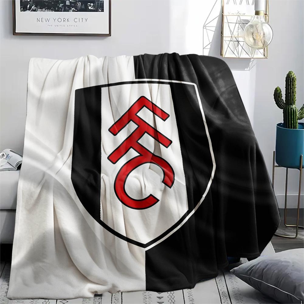 Fulham FC pattern Flannel Blanket, High quality Comfortable for All Seasons, Home Decor, Warmth and Comfort, Perfect for Gifts.