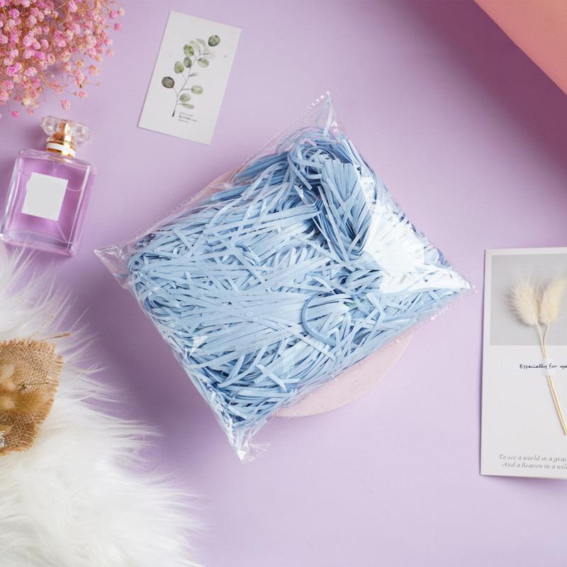 1 шт., красочный материал, упаковка, рождественский декор, бумажная морщинистая подарочная коробка из лафита, наполнитель из рафии