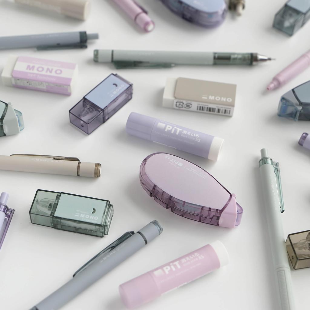 Канцелярский набор Tombow Pencil MONO PIT из 5 предметов, цвет пепла, сталь PCC-531CAZ