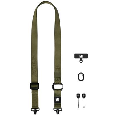 KODAK Camera Strap Quick Lightweight and Durable Metal Easy To Adjustable Suitable for DSLR Compact Unisex Multi-Purpose (Olive) - Release, Swivel