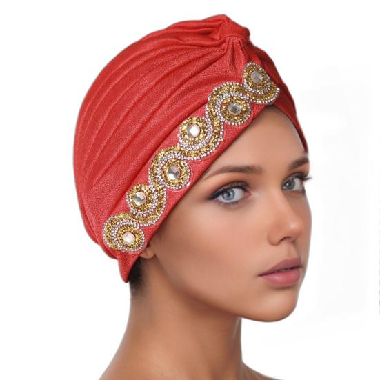 Женский платок на голову Эластичный обхват головы Дизайн с перекручиванием Шапка-тюрбан