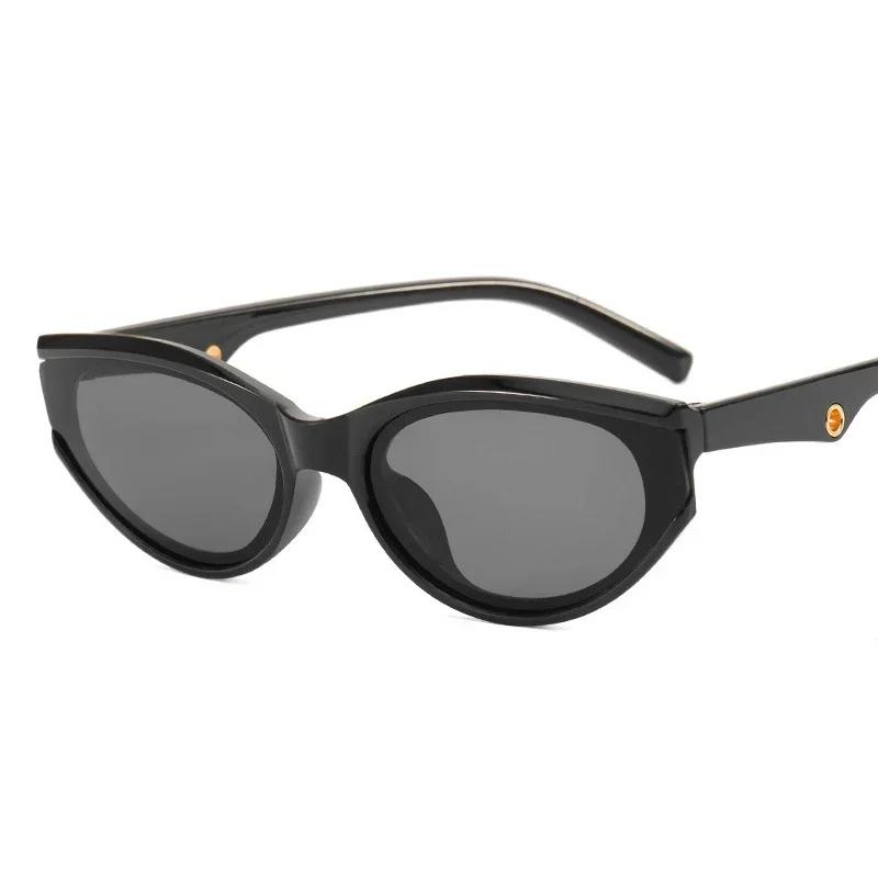 Винтажные солнцезащитные очки «Кошачий глаз» Женские Мужские Модные Ретро Солнцезащитные очки Женские Мужские Зеркальные Панк Дизайнерские Брендовые Для улицы