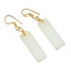 White Chalcedony Gemstone 925 Sterling Silver Jewelry Earring 2.21" GK-2572