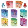 8 Cartoon Robots Make A Face Face Change Sticker DIY Hand Account Small Card Mobile Phone Case Decoration