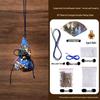 Dragon Boat Festival DIY Mugwort Mosquito Repellent Sachet Kit - Triangular Zongzi Pendant Gift
