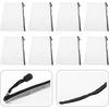 jojofuny 12pcs Stationery Storage Bag Clear Pouches with Zipper Plastic Zip File Folders Education Supplies & Craft Supplies Mini Envelopes Document