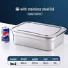 Контейнер для хранения продуктов из нержавеющей стали 304 со стальной крышкой