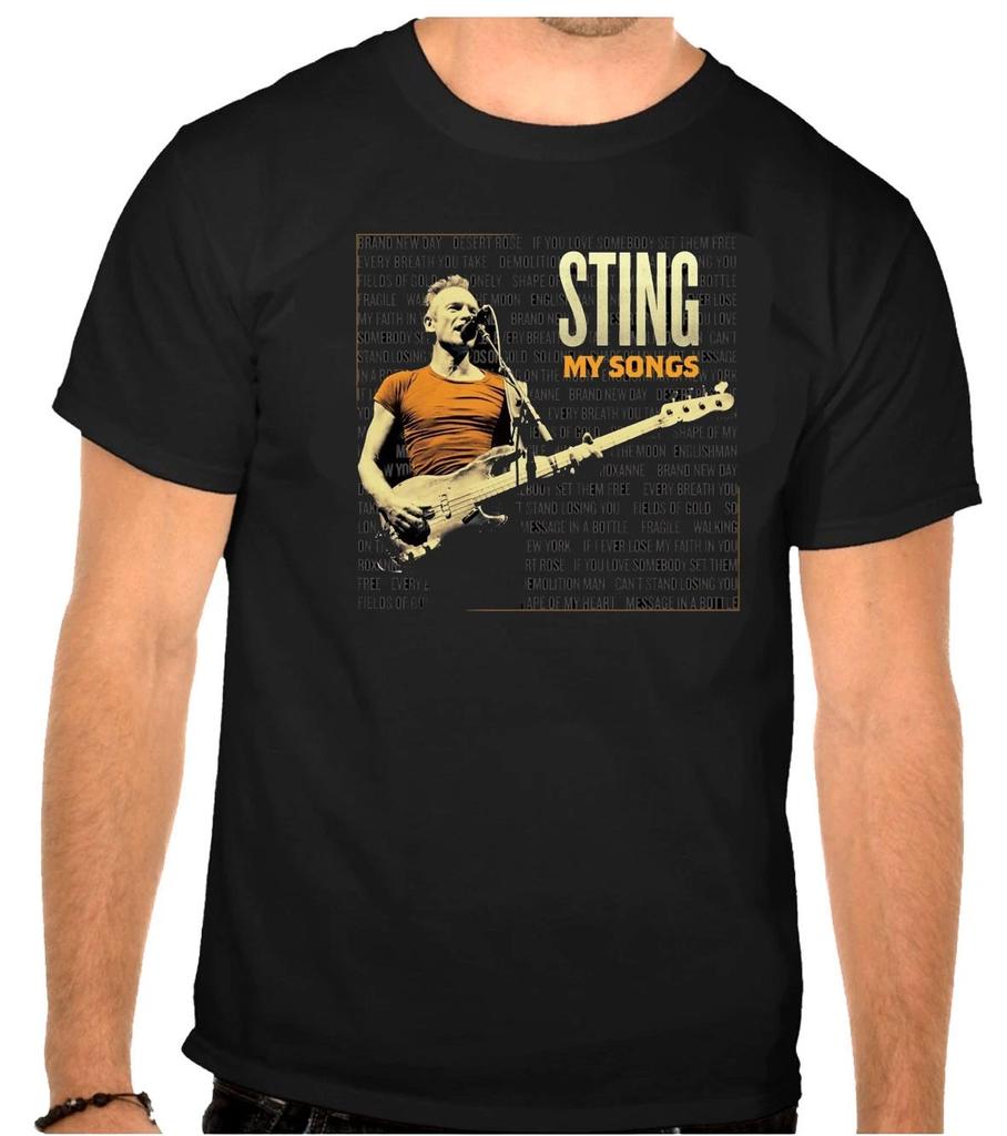 Sting Rock Music Logo Black T-Shirt -1207