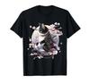 Japanese Art Cat Ninja Anime Style Samurai Cat Ukiyo-e T-shirt