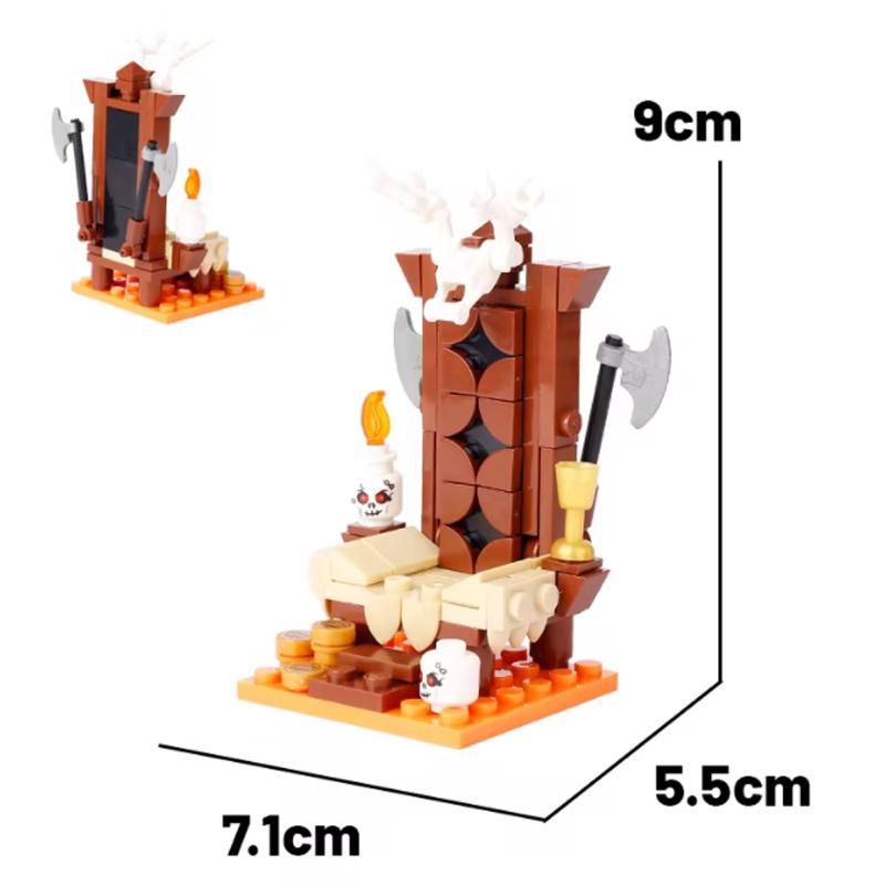 MOC Кубики Игрушки Оружие Средневековый Город Строительные Блоки Фигурки Солдат Сторожевая Башня Дозорная Башня Подвесная Клетка Щит Аксессуар Дети