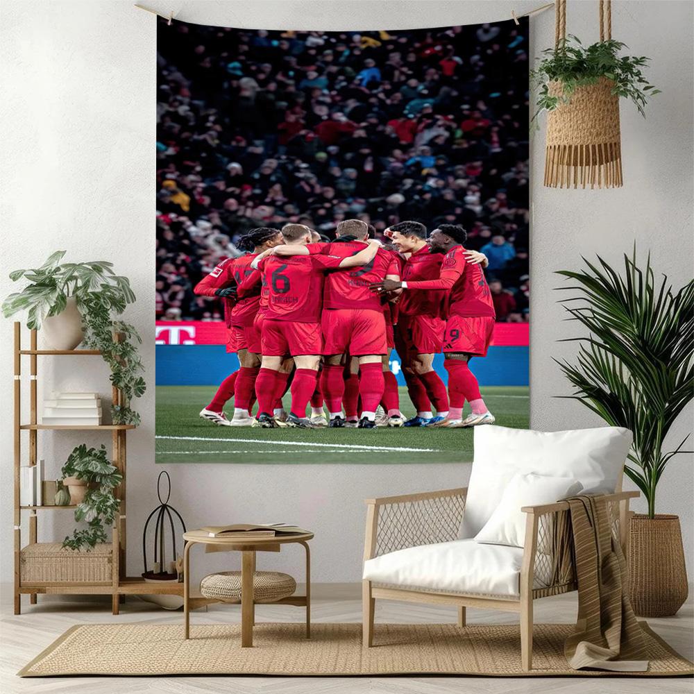 Bayern Munich Wall Decor Tapestry Art For Pet Memorial Birthdaywedding Party Backdrop Family Gift
