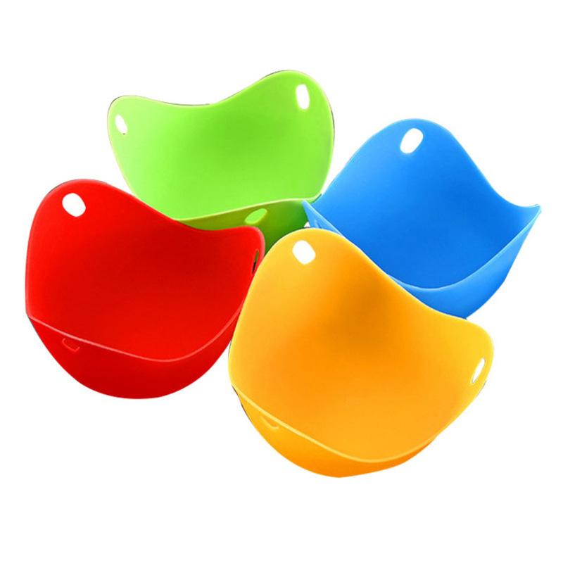 4Pcs/Set Silicone Egg Poacher Poaching Pods Pan Non Stick Egg Baking Cups Tools ARI