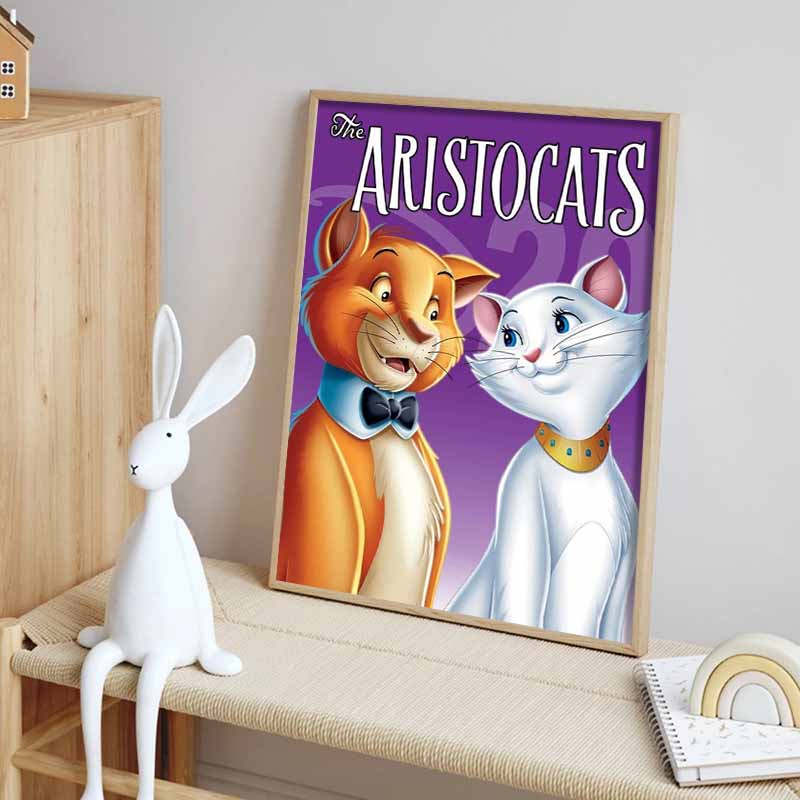 Disney Алмазная живопись Классические иллюстрации для постеров Из приключений кошек 5D Алмазная живопись Искусство Вышивка Крестиком Украшение комнаты