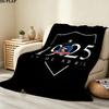 1PC Club Social Y Deportivo Colocolo Patterned Flannel Blanket Suitable For All Seasons For Home Decor Warmth And Comfort Gifts Holiday Present