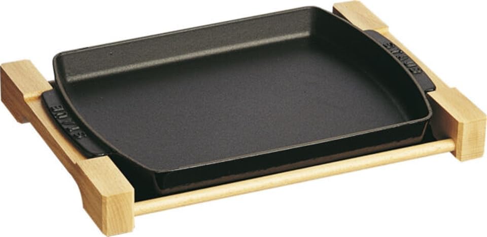 Staub Iron Plate Enamel Oven Compatible Japanese "Steak Plate" [Authorized Product] 40509-523