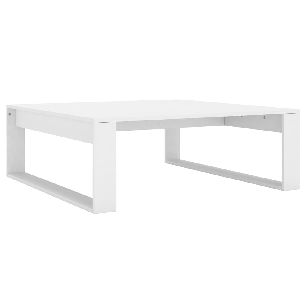Coffee Table White 100 x 100 x 35 cm Engineered Wood