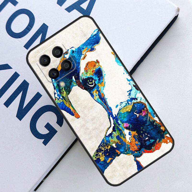 Great Dane Dog Watercolor For Samsung Galaxy M31 M55 M15 M11 M21 M13 M33 M35 M53 M14 M34 M54 M12 M32 M52 M06 M16 Case