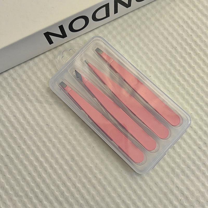 Розовый набор пинцетов для бровей и ресниц - Набор инструментов для стрижки из 2/3 предметов.