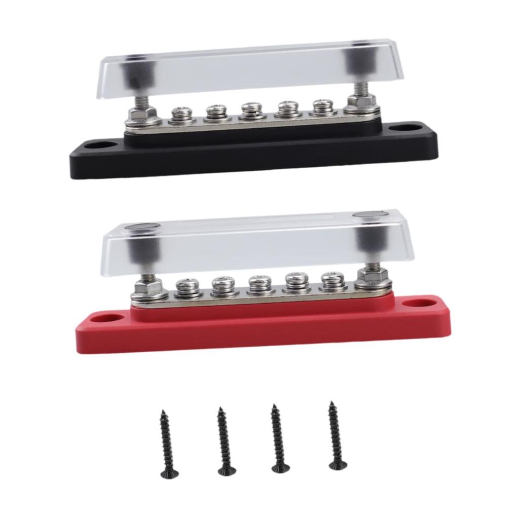 5-контактный распределительный блок шины питания, простой в установке с прозрачным корпусом