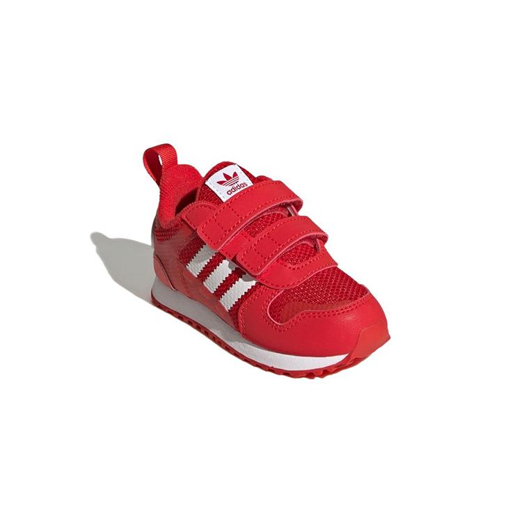 adidas Оригинальные ZX 700 Устойчивые к истиранию Низкие детские кроссовки Красные для младенцев и малышей GV8872