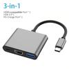 USB C концентратор разветвитель Type C Док-станция Thunderbolt 3 Адаптер для ноутбука С Для Macbook Air M1 iPad Pro