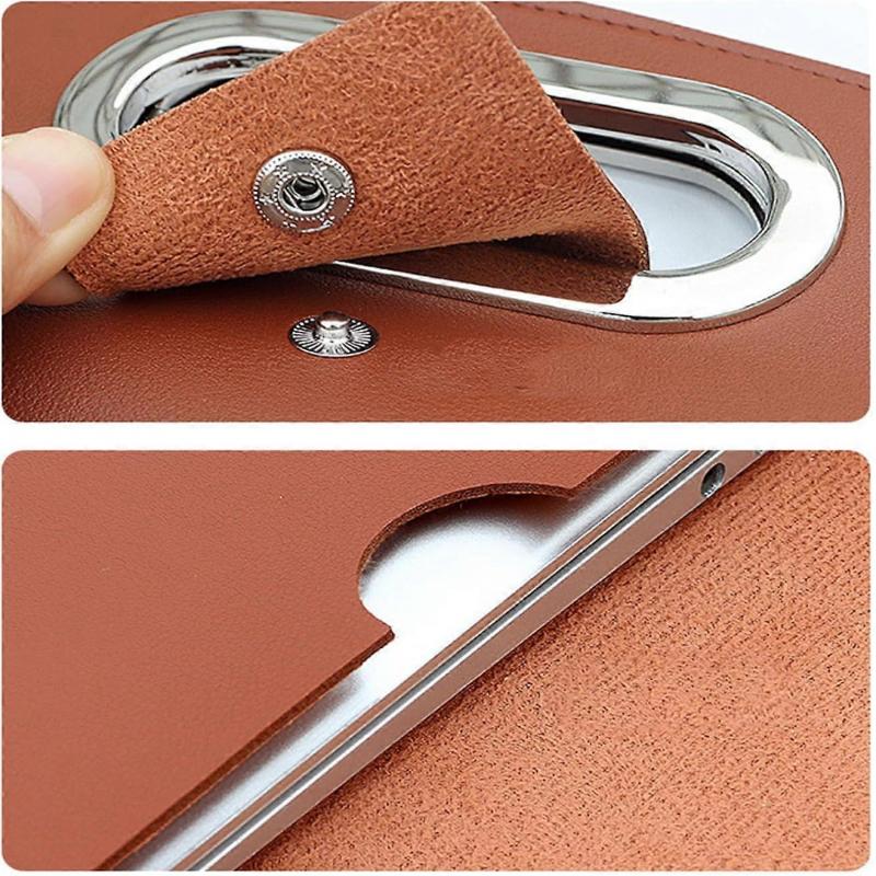 Leather Laptop Sleeve Crossbody Bag Replacement For 13.3/14.1 Inch Laptops And Tablets Mint Green Handmade