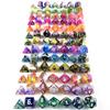 Polyhedral Multi-Colored Gaming Dice 7 Pieces/Set for Dungeons Dragons Tabletop Roller Game