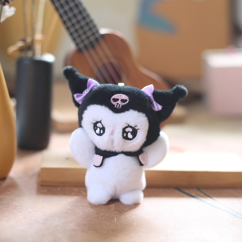 Очаровательный плюшевый брелок Sanrio, очень мягкий Cinnamoroll, Kuromi, Melody, подвеска для сумки