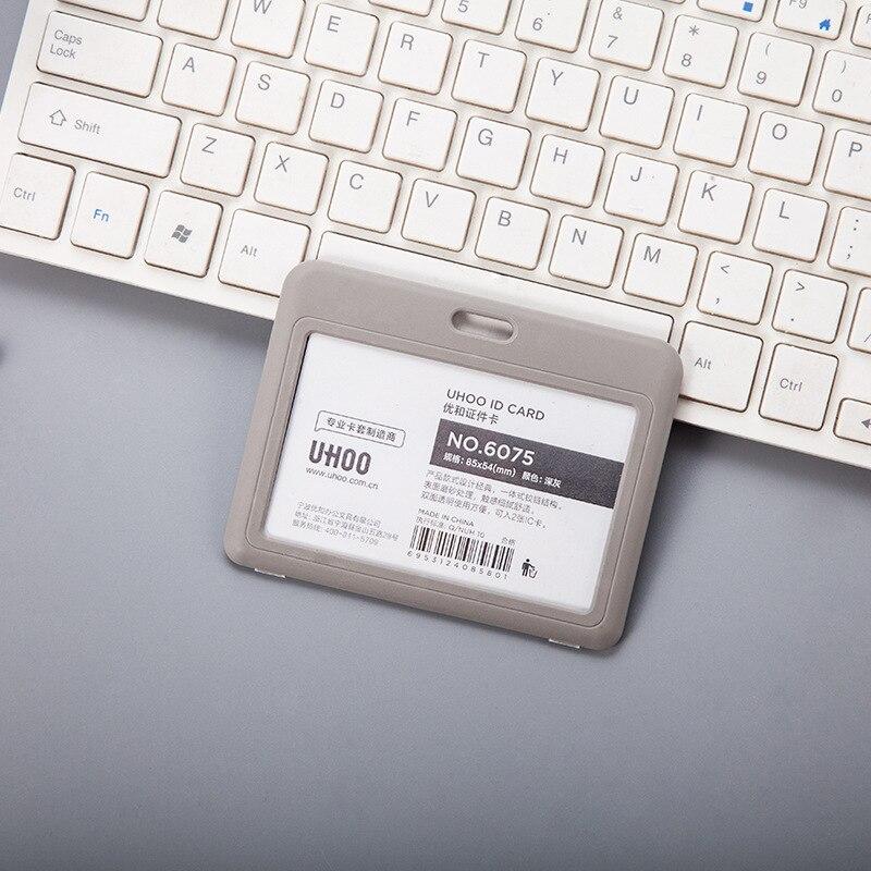 1pc Staff Meeting Work Card Set Student Badge Bus Card Set Single-sided Transparent Student ID Employee Work Card