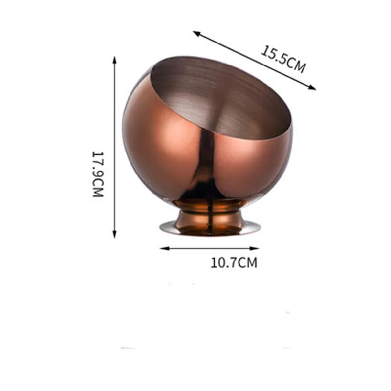 Золотая золотая нержавеющая стальная миска для хранения поднос для караоке-бара Миски Солонка Бутылка для хранения Банка для хранения Приправа Конфеты Соевый соус