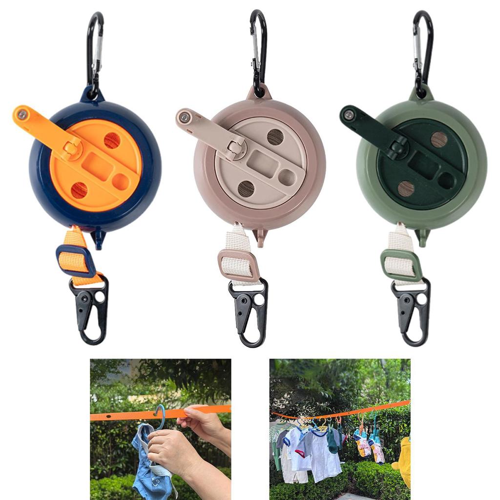 Travel Clothesline Cord Portable Laundry Drying Line Camping Clothes Line for Backpacking Hotel Room Balcony Home Hiking