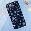 Чехол на iPhone 17 Pro Max 16 15 14 12 11 13 Pro Max Plus 12 13 Mini 16e 17 Air со снежинкой, зимний, задняя крышка