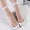 5 Pairs of Crystal Stockings Summer Transparent Silk Women's Socks Pure Cotton Bottom Glass Card Stockings Thin Version
