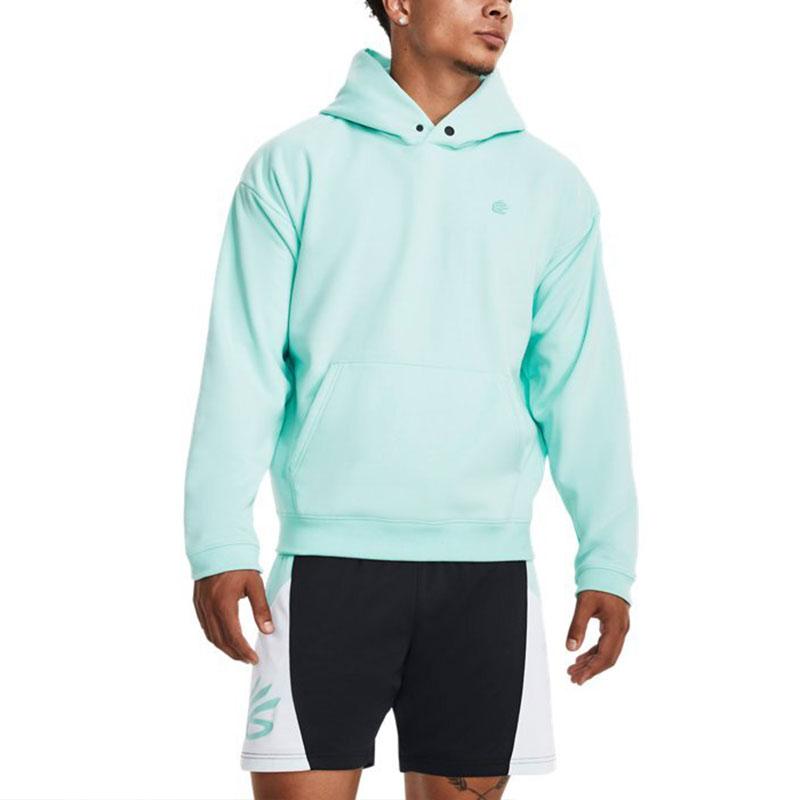 Under Armour Баскетбольная толстовка Curry Greater Solid, мужская толстовка с капюшоном, синяя 1380325-361
