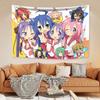 Гобелен Lucky Star Konata & Friends для стены в спальню, гостиную, общежитие, милый декор в аниме и отаку стиле