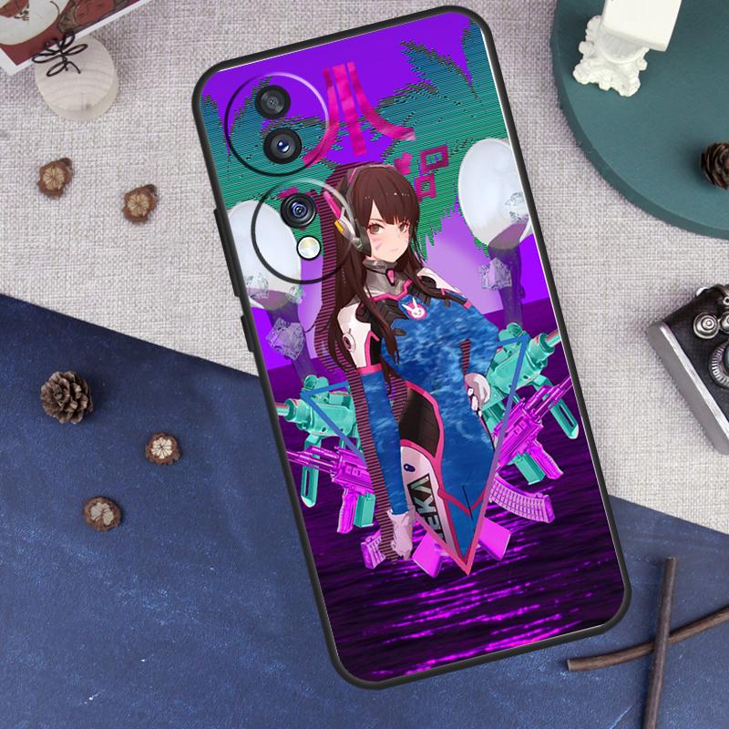 Vaporwave Glitch Аниме For Honor Magic 8 Pro 5 6 7 Lite Чехол Для Honor Win RT 400 200 50 70 X8c X8b X9a X9b X9c X9d