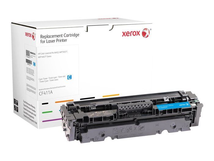 Альтернативный тонер-картридж XEROX для HP CF411A Cyan для HP Color LaserJet Pro M452, MFP M377, MFP M477