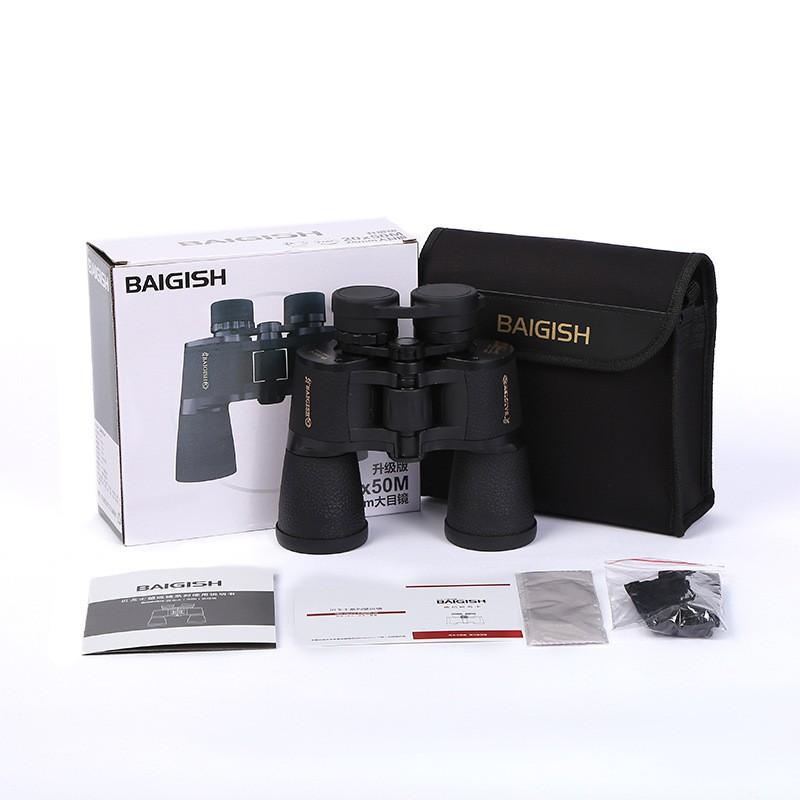 20x50 High Definition Binoculars With Large Metal Eyepieces Outdoor Daylight Low-Light Use IP55 Waterproof