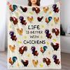 Cute Chicken Print Super Soft Flannel Blanket Bedding Decorative Blanket Living Room Lunch Break Blanket