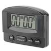 Portable Digital Clock Countdown Timer Large LCD Display Kitchen Use (Black)