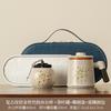 Chinese ceramic teacup new home tea separation office cup Ru kiln tea cup with lid business practical gift