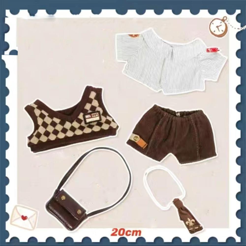 Одежда для кукол из хлопка Почтальон Униформа Без атрибутов Одежда для кукол Мягкая одежда для кукол Аксессуары для кукол