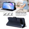 Wallet Case for Pixel - Leather/PU, Blue, With Lanyard