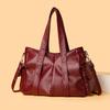 Large Capacity Tote Bag for Women New Casual and Versatile Fashion One-shoulder Crossbody Bag Simple Retro Women's Bag
