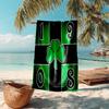 proof beach towel with Panathinaikos FC pattern - soft,absorbent,quick-drying,machine washable - perfect for swimming,camping,bathing