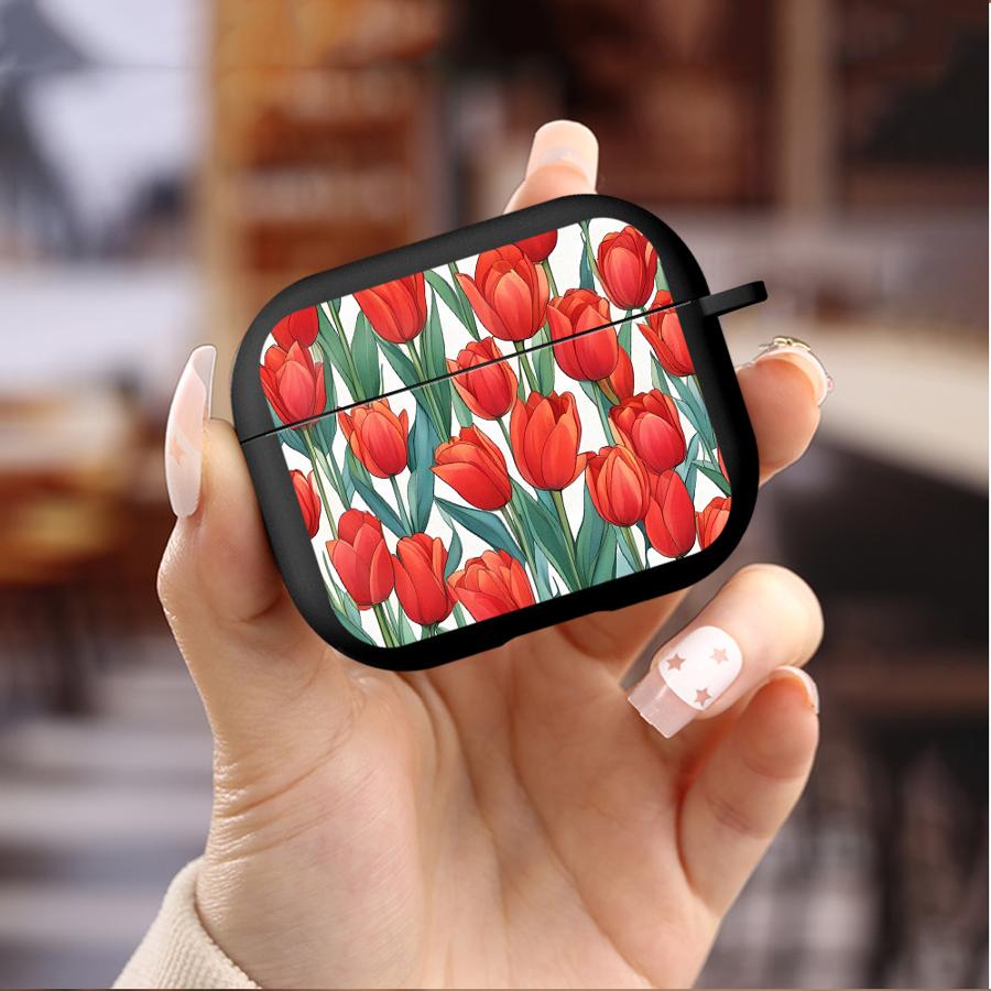 Case For Airpods 4 2 Pro2 Pro3 1 Pro 3 Earphone Cases Cover Sunflower Tulip